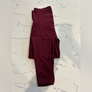 Beyond Yoga (Beyond the Bump) Spacedye Midi Maternity Leggings (M) with pockets